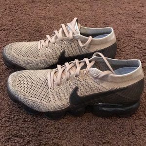 Nike tan vapormax athletic shoes